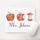 先生パーソナライズされたギフトアップルリンゴマウスパッド マウスパッド (マウス)