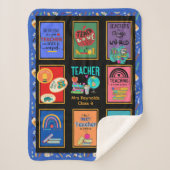 先生パーソナライズされたギフト感謝ありがとう シェルパブランケット (正面)