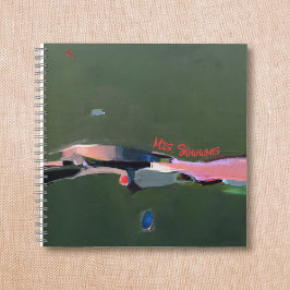 先生パーソナライズされたギフト絵を描抽象芸術 ノートブック