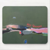 先生パーソナライズされたギフト絵を描抽象芸術 マウスパッド (正面)