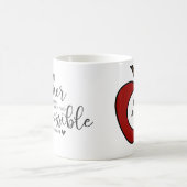 先生パーソナライズされたギフト – アップルモノグラム コーヒーマグカップ (中央)