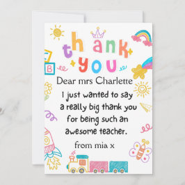 先生パーソナライズされたギフト、先生ギフト、ビーフライエン シーズンカード