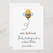 先生パーソナライズされたギフト、先生ギフト、ビーフライエン シーズンカード (正面/裏面)