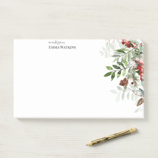 先生パーソナライズされたクリスマス ポストイット (デスク)