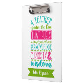 先生パーソナライズされたクリップボード – 火に点火 クリップボード (左)