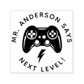 先生パーソナライズされたゲーマースタンプ新学期 セルフインキングスタンプ (デザイン)