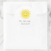 先生パーソナライズされたシール ラウンドシール (バッグ)