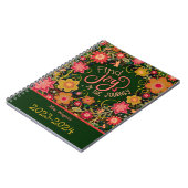 先生パーソナライズされたジョインジャーニーかわいらしフローラ ノートブック (左側)