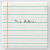 先生パーソナライズされたストーンコースター ストーンコースター (正面)