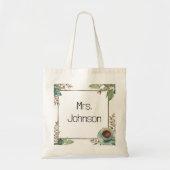 先生パーソナライズされたトート トートバッグ (正面)