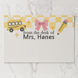 先生パーソナライズされたノート紙パッド ペーパーパッド