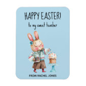 先生パーソナライズされたハッピーイースター マグネット (縦)