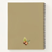 先生パーソナライズされたブックフクロウ校手帳 ノートブック (裏面)