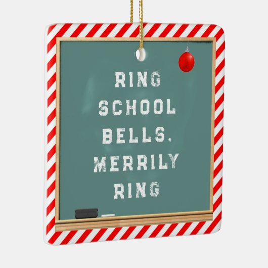 先生パーソナライズされたホリデーギフト セラミックオーナメント (右)