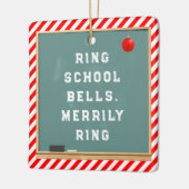 先生パーソナライズされたホリデーギフト セラミックオーナメント (左)