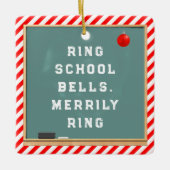 先生パーソナライズされたホリデーギフト セラミックオーナメント (正面)