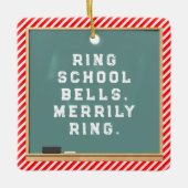 先生パーソナライズされたホリデーギフト セラミックオーナメント (正面)