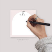 先生パーソナライズされたボウデザイン用メモ帳 ノートパッド