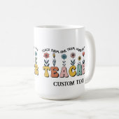 先生パーソナライズされたマグス コーヒーマグカップ (正面右)