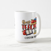 先生パーソナライズされたマグス コーヒーマグカップ (正面右)