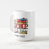 先生パーソナライズされたマグス コーヒーマグカップ (正面左)