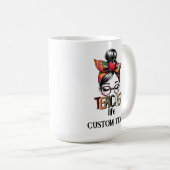 先生パーソナライズされたマグス コーヒーマグカップ (正面右)