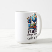 先生パーソナライズされたマグス コーヒーマグカップ (正面右)