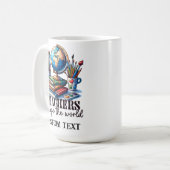 先生パーソナライズされたマグス コーヒーマグカップ (正面左)