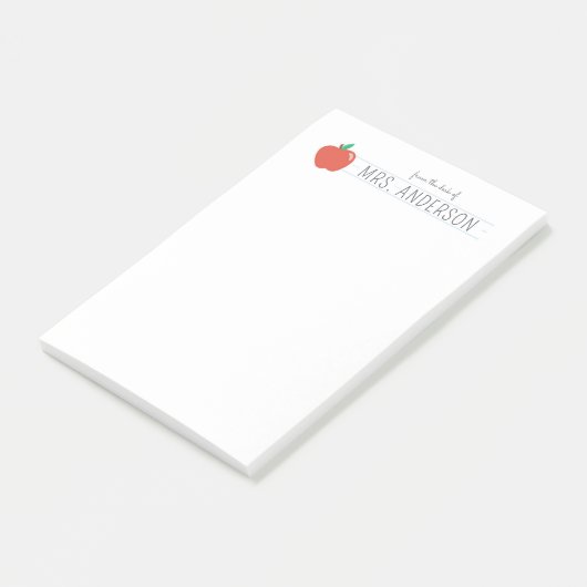 先生パーソナライズされたメモ帳の感謝ギフト ポストイット (アングル)