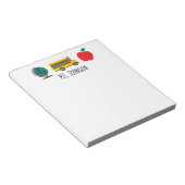 先生パーソナライズされたメモ帳、先生ギフト ノートパッド (アングル)