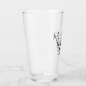 先生パーソナライズされたモダン文字 タンブラーグラス (右)