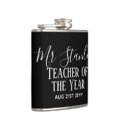 先生パーソナライズされたモダン文字 フラスク (右)