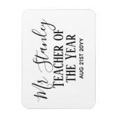 先生パーソナライズされたモダン文字 マグネット (縦)