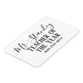 先生パーソナライズされたモダン文字 マグネット (左側)