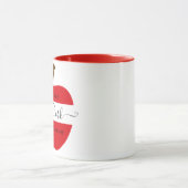 先生パーソナライズされたリンゴ マグカップ (中央)