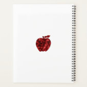 先生パーソナライズされたレッドシフェイクーキンアップル プランナー手帳 (裏面)