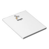 先生パーソナライズされた付きアニマルプリント鉛筆 ノートパッド (アングル)