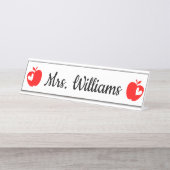 先生パーソナライズされた卒業贈与新卒者 デスクネームプレート (正面)