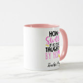 先生パーソナライズされた感謝マグカップケーキ マグカップ (正面右)