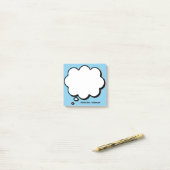 先生パーソナライズされた考えの気泡 ポストイット (デスク上)