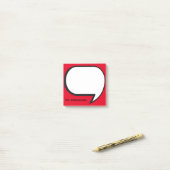 先生パーソナライズされた考えの気泡 ポストイット (デスク上)