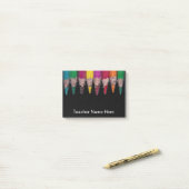 先生パーソナライズされた色鉛筆 ポストイット (デスク上)