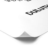 先生パーソナライズされた評価タイポグラフィApple ポスター (角)