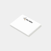 先生パーソナライズされた鉛筆および弓新学期 ポストイット (アングル)