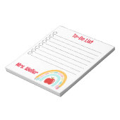 先生パーソナライズされたTo-DoリストRainbow Apple ノートパッド (回転)