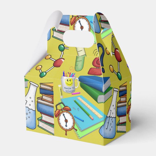 先生パーティーの好意ボックス フェイバーボックス (裏面サイド)