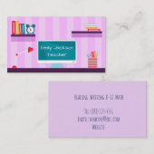 先生パープルストライプズ 名刺 (正面/裏面)