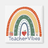 先生ビベスおもしろいレインボーインスピリシティ マグネット (正面)