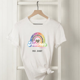 先生ビーブレインボーレオパードプリント Tシャツ
