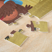 先生フクロウと学生 ジグソーパズル (側面)